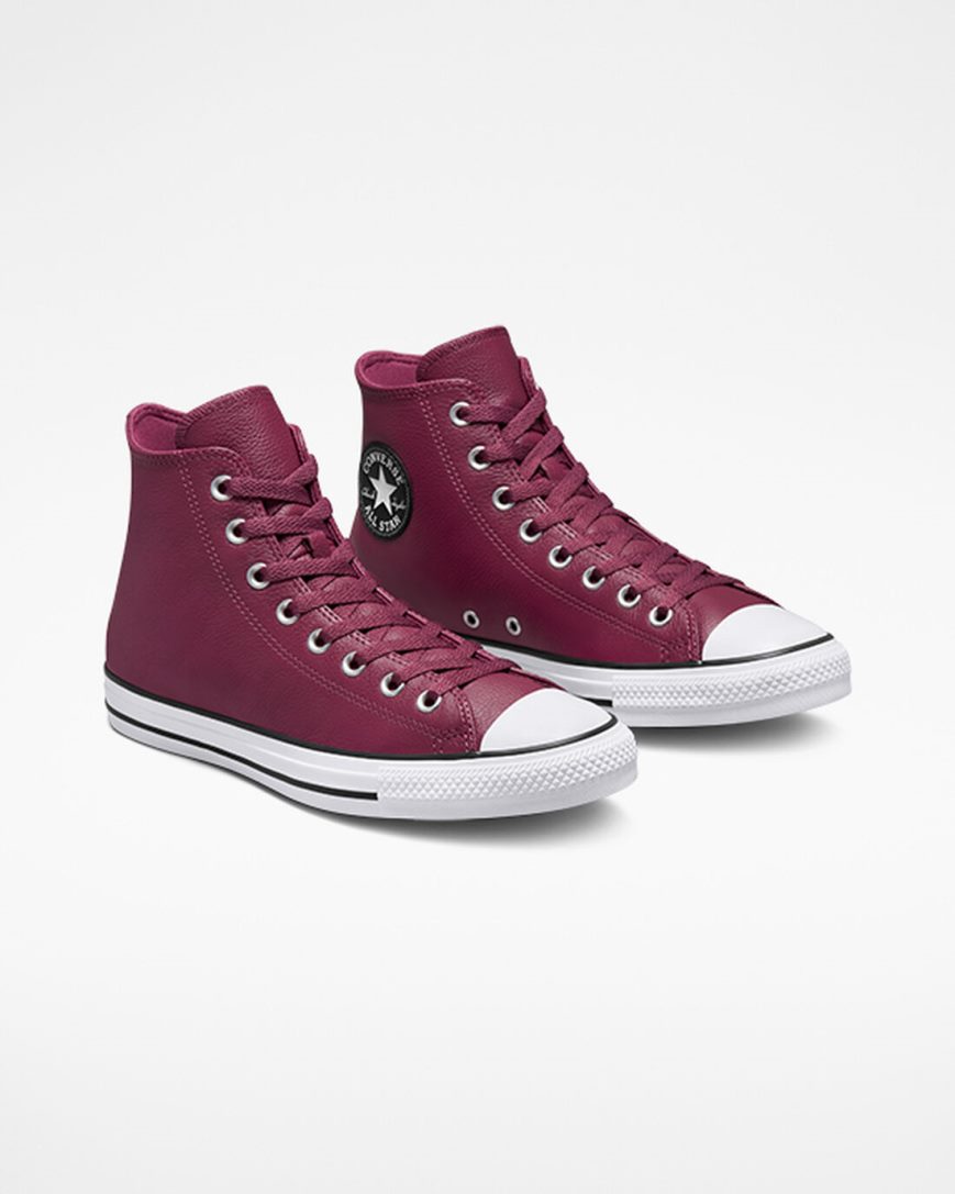 Tenisky Vysoke Converse Chuck Taylor All Star Kozene Panske Ruzove | SK F5RYM6